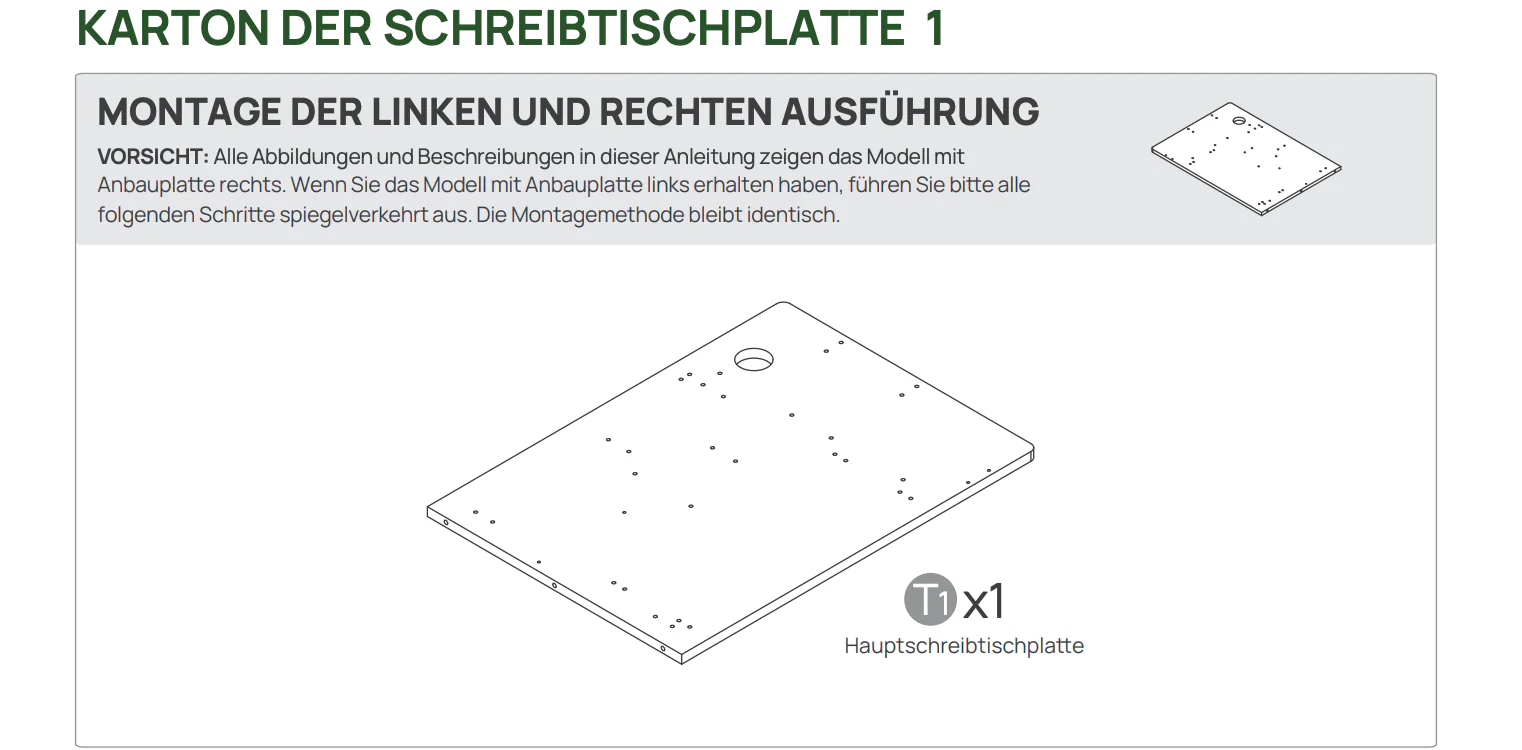 V0.7 L-förmiger Schreibtisch – Walnussfarbe – 180×150×2,5 cm – HJA Haupttischplatte – rechte Seitenplatte(für Ihre vorherige Bestellung) - Image 2