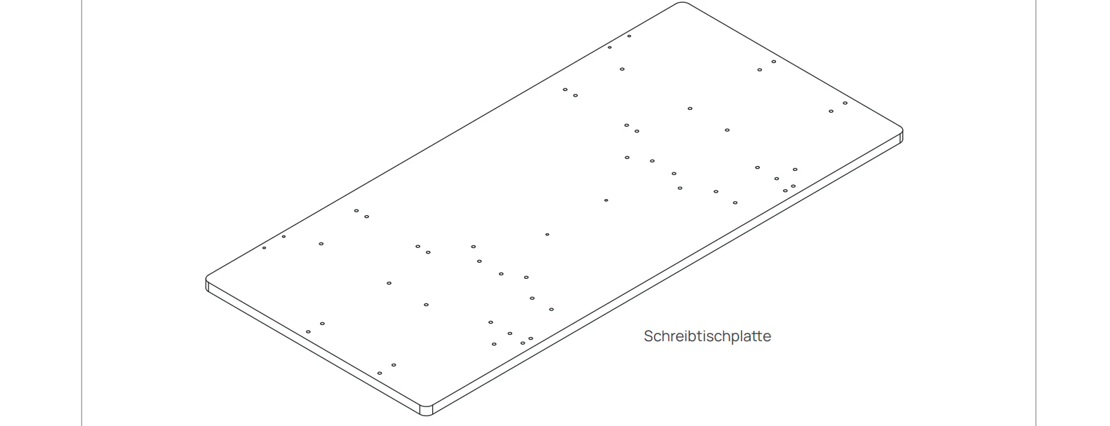 V0.7 Schreibtisch – Spanplatte_Walnussholz – 160 × 80 × 2,5 (für Ihre vorherige Bestellung) - Image 2